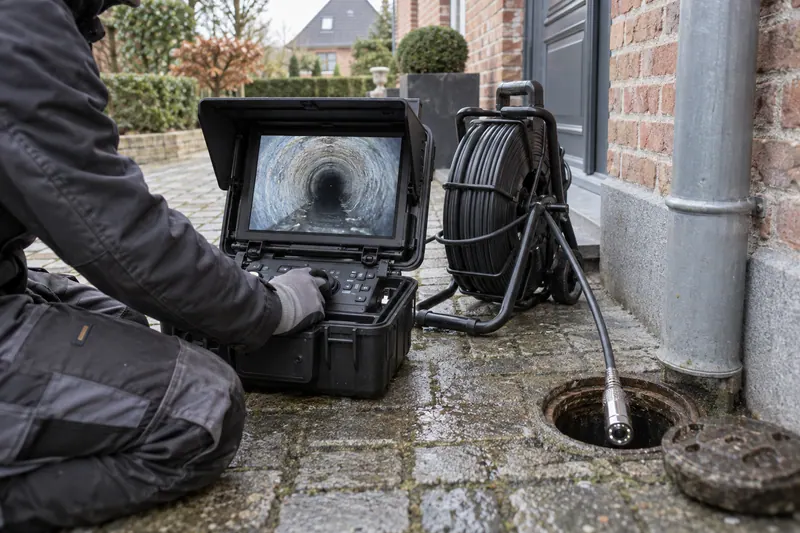 Moniteur d’inspection affichant l’intérieur d’une conduite accessible